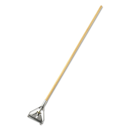 RCPH516 Invader Side-Gate Wet-Mop Handle, 1.13" dia x 60", Wood/Steel