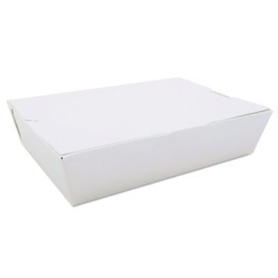 SCH0742 ChampPak Carryout Boxes, #2, 7.75 x 5.5 x 1.88, White, Paper, 200/Carton