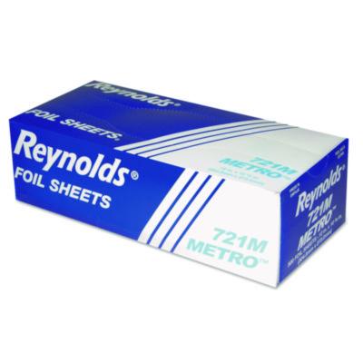 RFP721M Metro Pop-Up Aluminum Foil Sheets, 10.75 x 12, 500/Box, 6 Boxes/Carton REYNOLDS FOOD PACKAGING