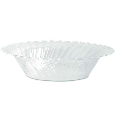 WNACWB10180 Classicware Plastic Dinnerware, Bowl, 10 oz, Clear, 18/Pack, 10 Packs/Carton