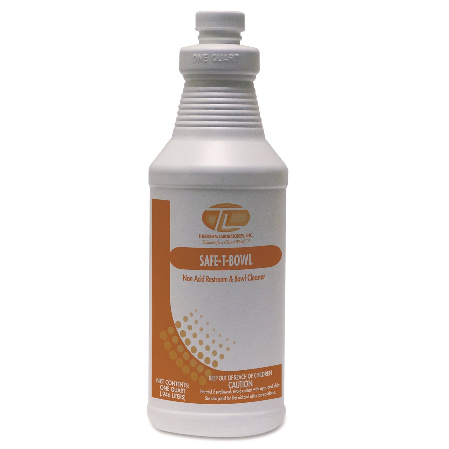 TOL975 Safe-T-Bowl Liquid Toilet Bowl Cleaner, 32 Oz Bottle, 12/carton Theochem Laboratories