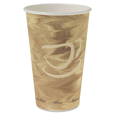 SCC316MS Mistique Hot Paper Cups, 16 oz, Mistique Design, 50/Sleeve, 20 Sleeves/Carton DART