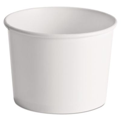 HUH60164 Paper Food Containers, 64 oz, White, 25/Pack, 10 Packs/Carton HUHTAMAKI