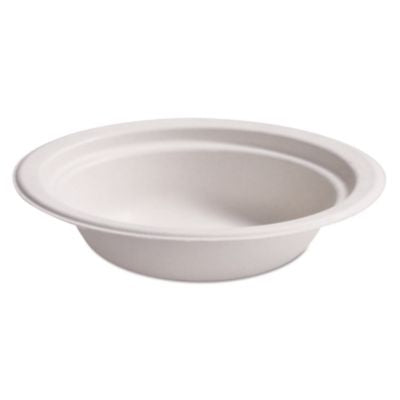 HUH25780 PaperPro Naturals Molded Fiber Dinnerware, Round Bowls, 12 oz, Beige, 125/Bag, 8 Bags/Carton HUHTAMAKI