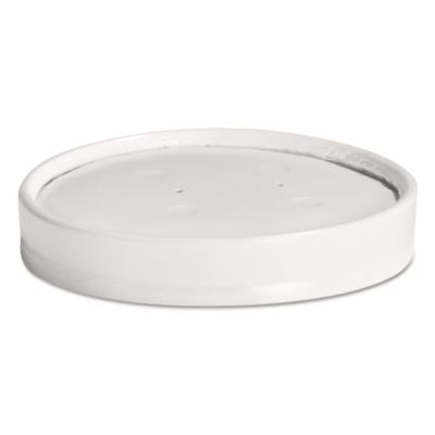HUH71870 Vented Paper Lids, Fits 8 oz to 16 oz Hot Cups, White, 25/Sleeve, 40 Sleeves/Carton