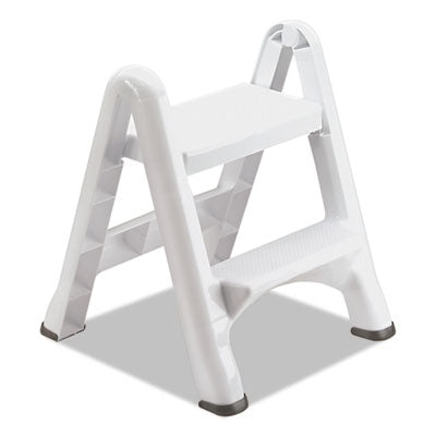 RCP4209CT EZ Step 2-Step Folding Stool, 300 lb Capacity, 19.5 x 20.6 x 22.7, White, 3/Carton