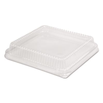 HFA321LDL Plastic Dome Lid, 10.75 x 10.19 x 1.63, Clear, 100/Carton HOFFMASTER