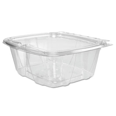DCCCH32DEF ClearPac SafeSeal rPET Tamper-Resistant Container, ProPlanet Seal, Flat Lid, 32 oz, Clear, 100/Bag, 2 Bags/Carton DART