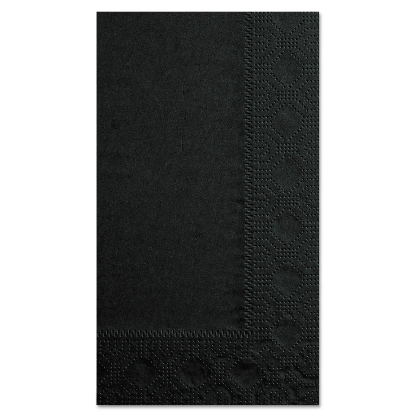 HFM180513 Dinner Napkins, 2-Ply, 15 x 17, Black, 1,000/Carton Hoffmaster