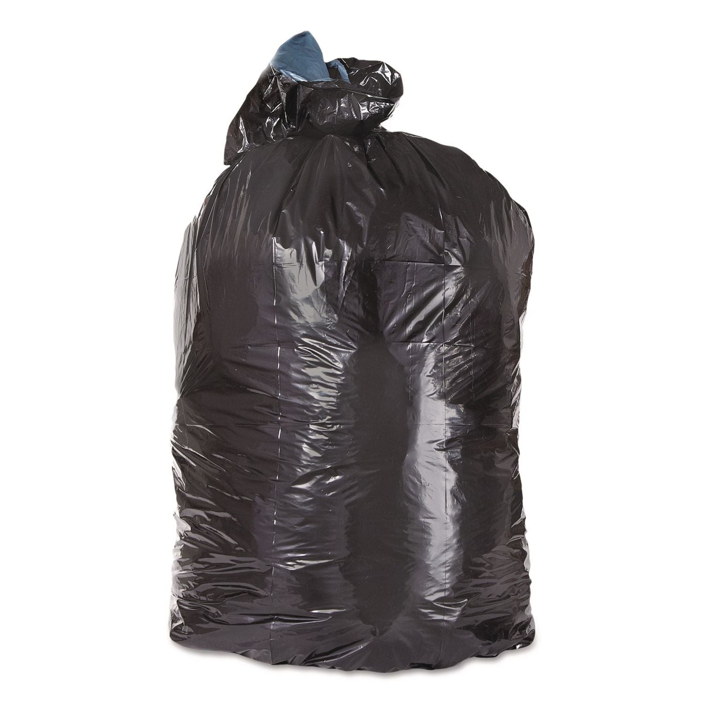 TRNML2423 Low-Density Can Liners, 10 gal, 1 mil, 24" x 23", Black, Flat Pack, 500/Carton Trinity Plastics
