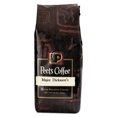 PEE501677 Bulk Coffee, Major Dickason's Blend, Ground, 1 Lb Bag PEETS