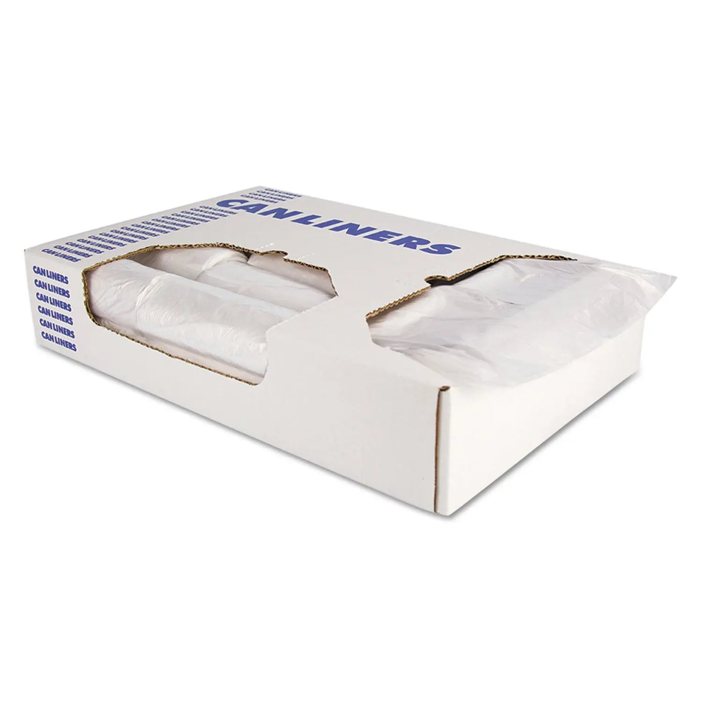 HERZ4824RNR01 High-Density Waste Can Liners, 10 gal, 6 mic, 24" x 24", Natural, 50 Bags/Roll, 20 Rolls/Carton Heritage