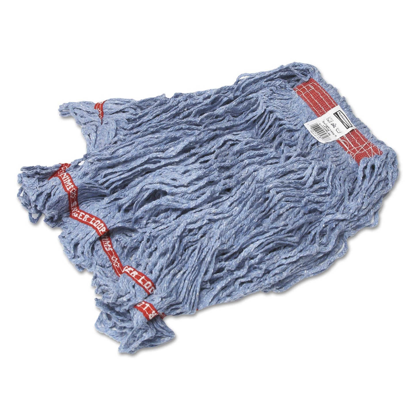 RCPC113BLU Swinger Loop Wet Mop Heads, Cotton/Synthetic, Large, Blue, 6/Carton RUBBERMAID COMMERCIAL PROD.
