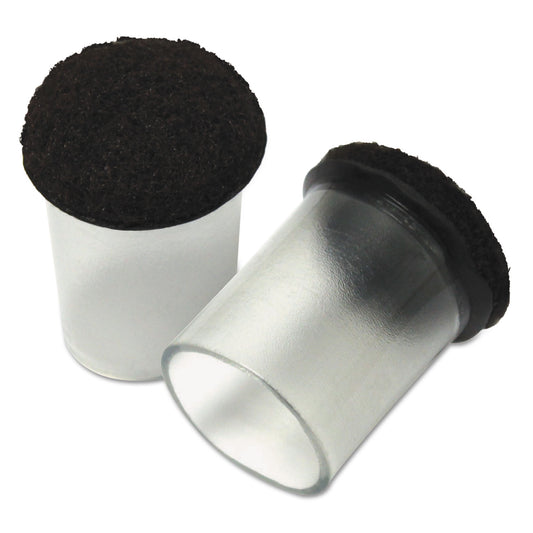 MAS88450 Like New Solutions, Floor Savers, Round, 1.38" Diameter, Clear/gray, 8/pack