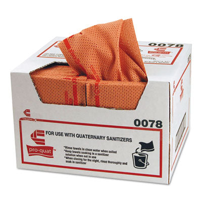 CHI0078 Pro-Quat Fresh Guy Food Service Towels, Heavy Duty, 12.5 x 17, Red, 150/Carton CHICOPEE, INC