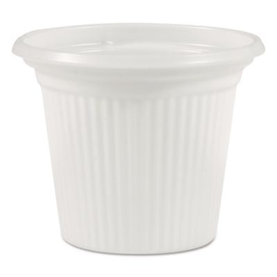 PST11014 Plastic Condiment Cups, 0.75 oz, Translucent, 250/Sleeve, 20 Sleeves/Carton PLASTIFAR SA