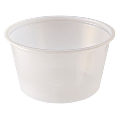 FABPC200 Portion Cups, 2 oz, Plastic, Clear, 250/Sleeve, 10 Sleeves/Carton FABRI-KAL