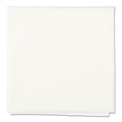 HFM112010 Octy-Round Plastic Tablecover, 82" Diameter, White, 12/carton