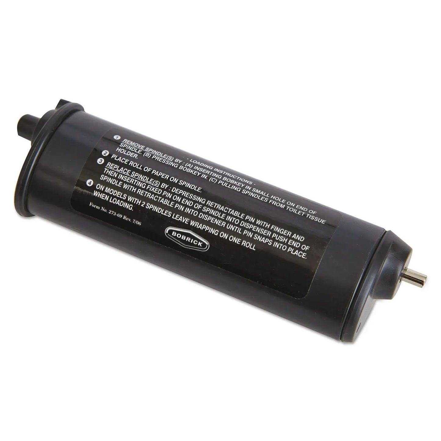 BOB273103 Theft Resistant Spindle for ClassicSeries Toilet Tissue Dispensers, Black Bobrick