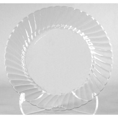 WNARSCW101212 Classicware Plates, Plastic, 10.25" Dia, Clear, 12/bag, 12 Bags/carton