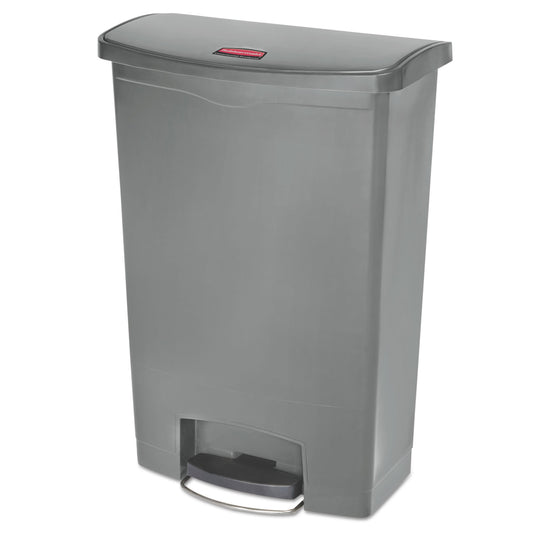 RCP1883606 Streamline Resin Step-On Container, Front Step Style, 24 gal, Polyethylene, Gray