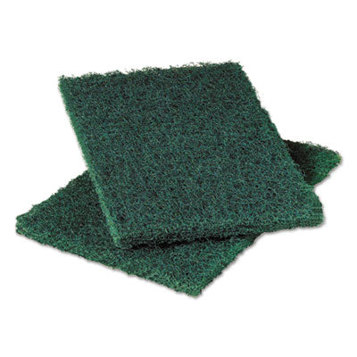 MMM20502 Heavy-Duty Scouring Pad 86, Green, 6 X 9, 6/pack, 10 Packs/carton