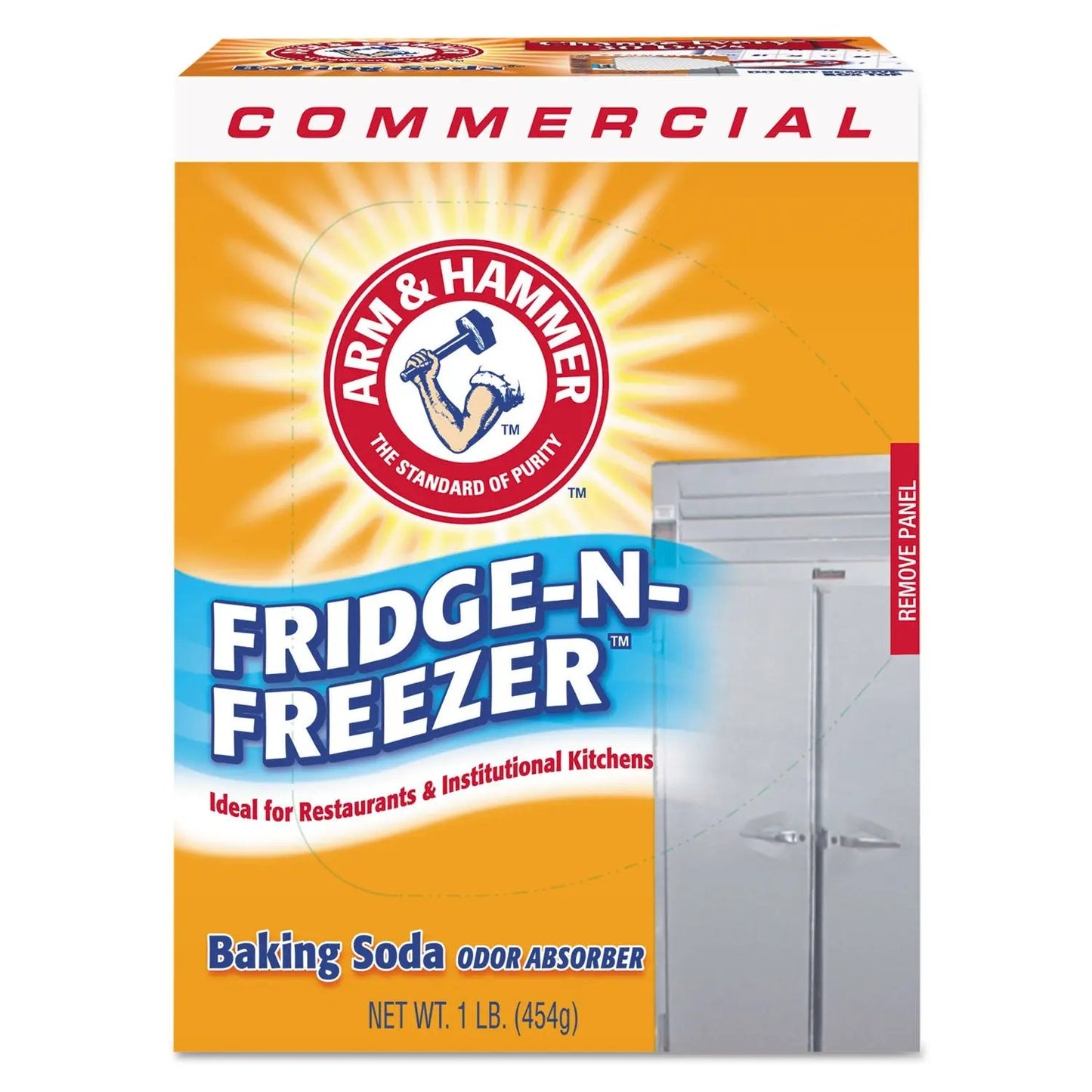 CDC3320084011CT Fridge-N-Freezer Pack Baking Soda, Unscented, Powder, 16 Oz, 12/carton Arm & Hammer