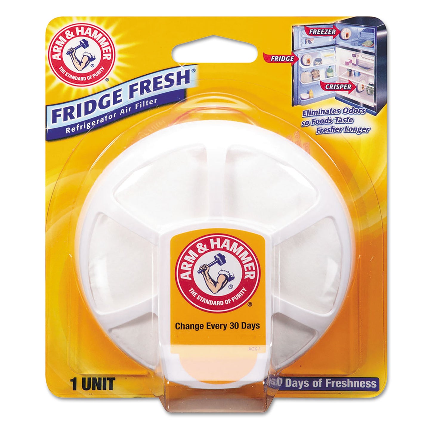 CDC3320001710 Fridge Fresh Baking Soda, Unscented, 5.5 Oz, 8/carton