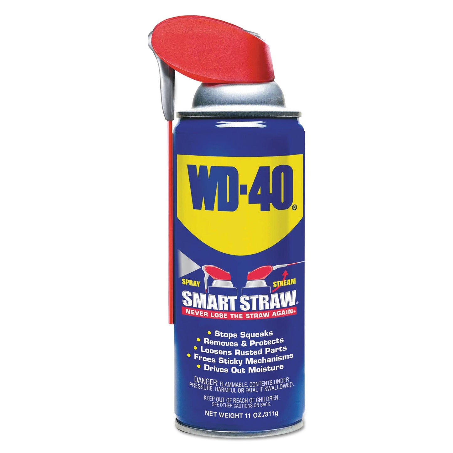 WDF490040EA Smart Straw Spray Lubricant, 11 Oz Aerosol Can WD-40