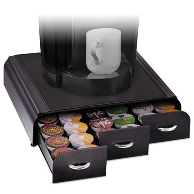 EMSTRY01BLK Anchor 36 Capacity Coffee Pod Drawer, 13.46 x 12.87 x 2.72, Black EMS MIND READER LLC