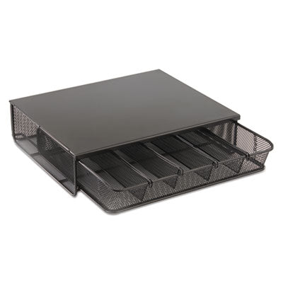 SAF3274BL One Drawer Hospitality Organizer, 5 Compartments, 12.5 x 11.25 x 3.25, Black SAFCO PRODUCTS
