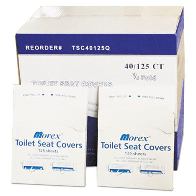 GENTSC40125QB Quarter-Fold Toilet Seat Covers, 14.17 x 16.73, White, 5,000/Carton GEN