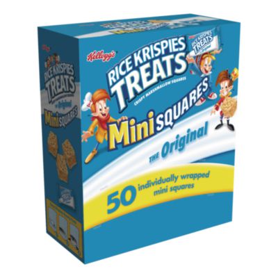 KEB12061 Rice Krispies Treats, Mini Squares, 0.39 Oz, 50/box KELLOGG'S