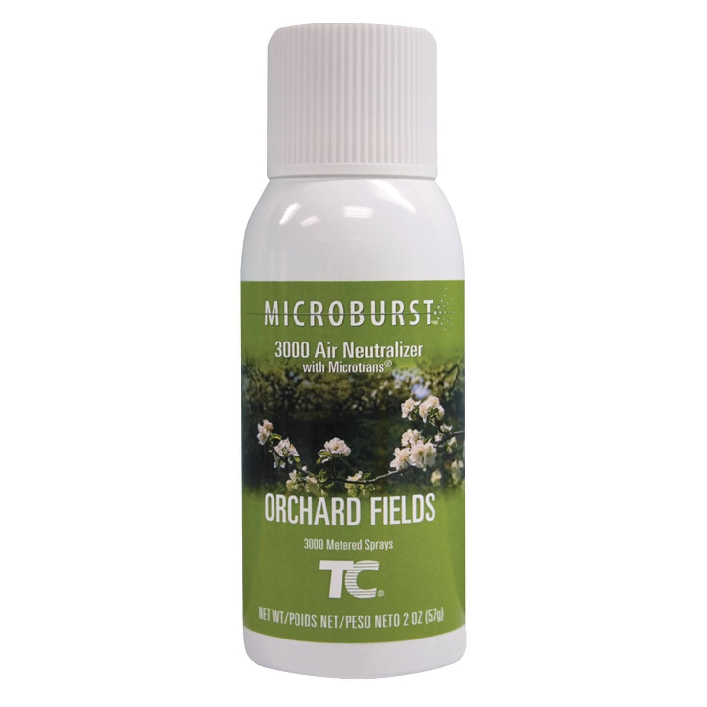 RCP4012561 Microburst 3000 Refill, Orchard Fields, 2 Oz Aerosol Spray, 12/carton RUBBERMAID COMMERCIAL PROD.