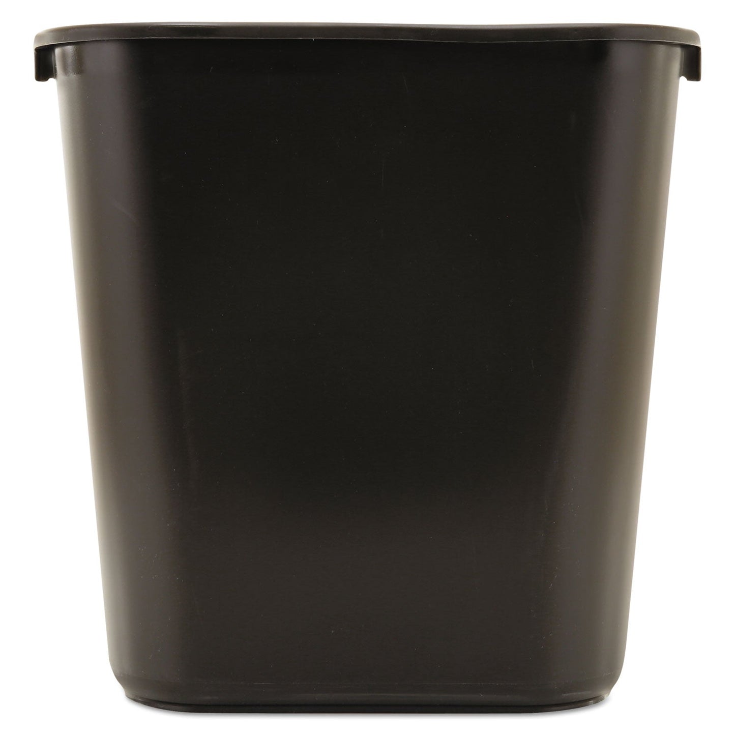 RCP295600BK Deskside Plastic Wastebasket, 7 gal, Plastic, Black RUBBERMAID COMMERCIAL PROD.
