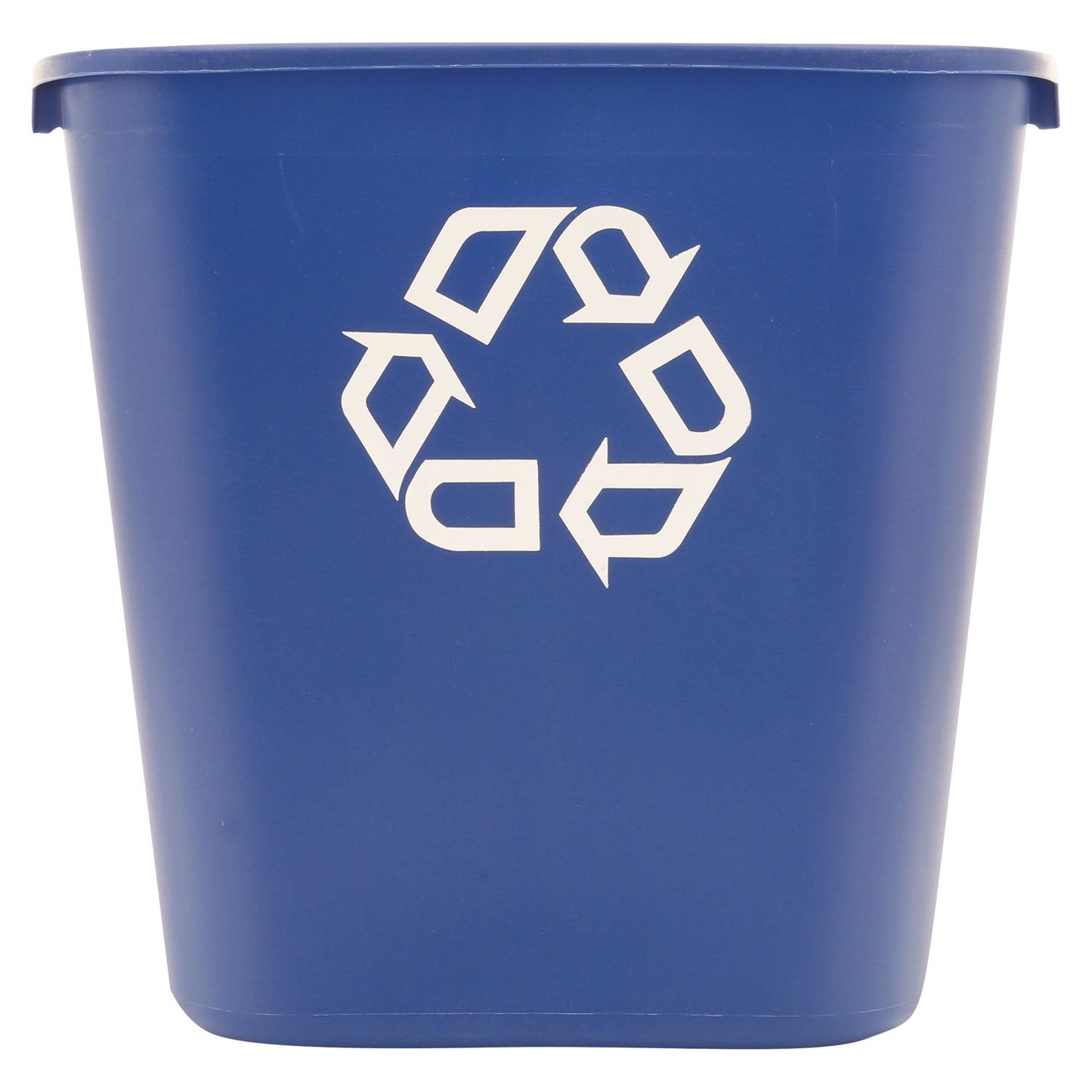 RCP295673BE Deskside Recycling Container, Medium, 28.13 qt, Plastic, Blue RUBBERMAID COMMERCIAL PROD.