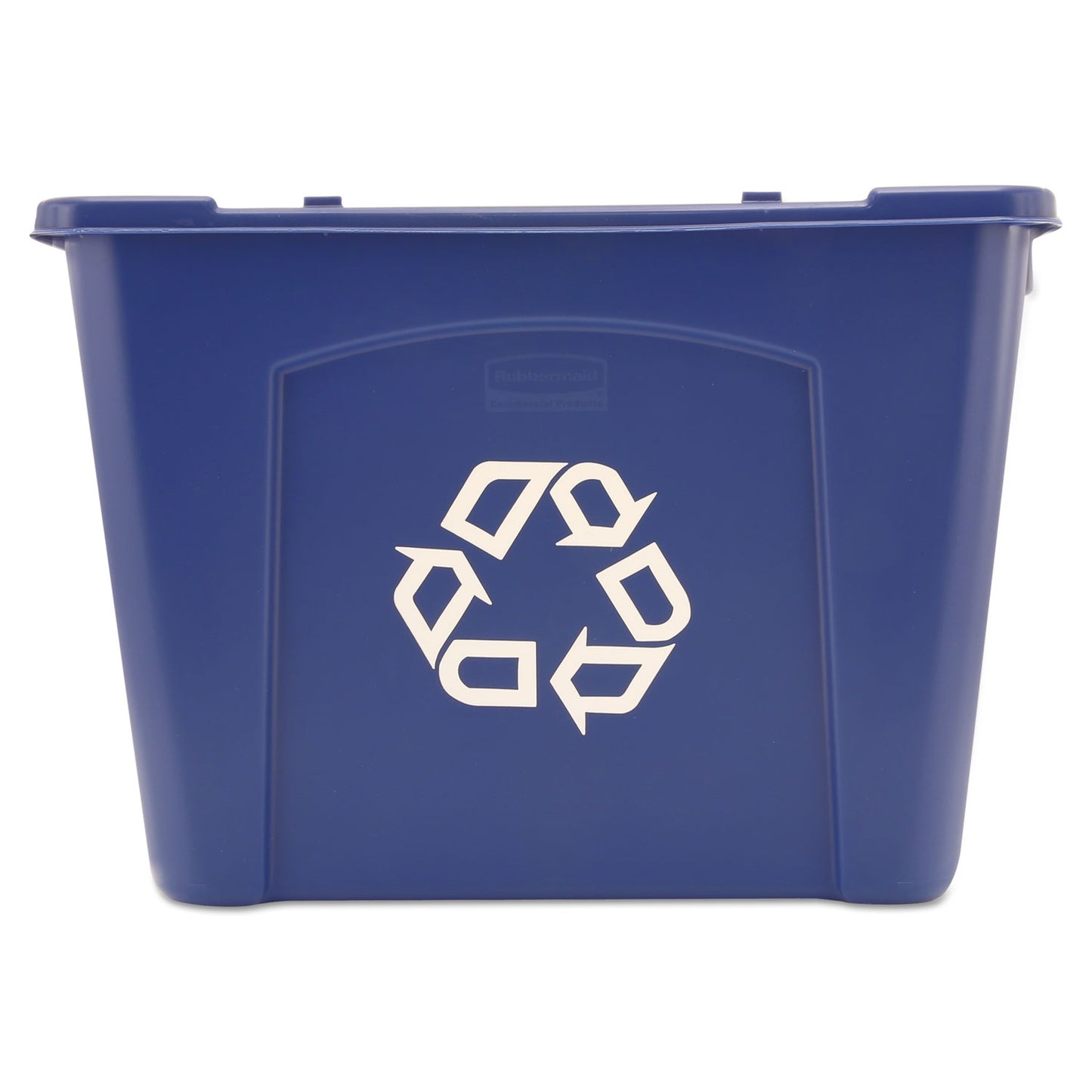 RCP571473BE Stacking Recycle Bin, 14 gal, Polyethylene, Blue