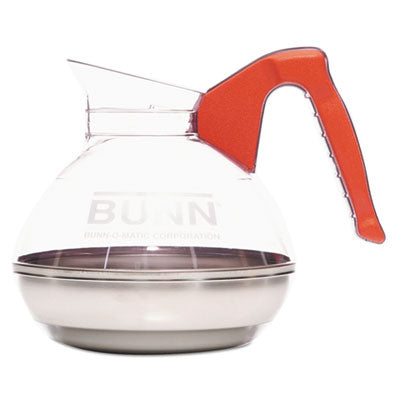 BUN6101 Easy Pour Decanter, 64 oz, Orange Handle BUNN-O-MATIC