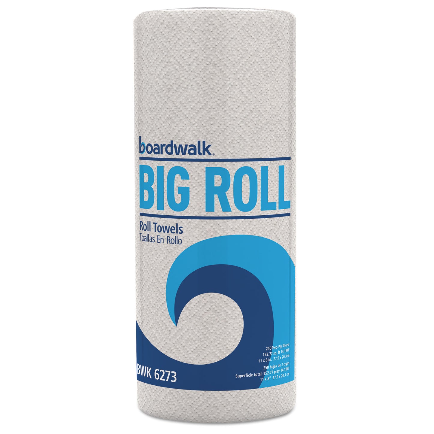 BWK6273 Kitchen Roll Towel, 2-Ply, 11 X 8.5, White, 250/roll, 12 Rolls/carton
