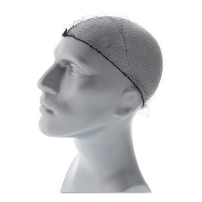 RPPRPH144LTBK28 Lightweight Latex-Free Hairnets, Nylon, 28", Black, 144/Box, 20 Boxes/Carton AMERCAREROYAL