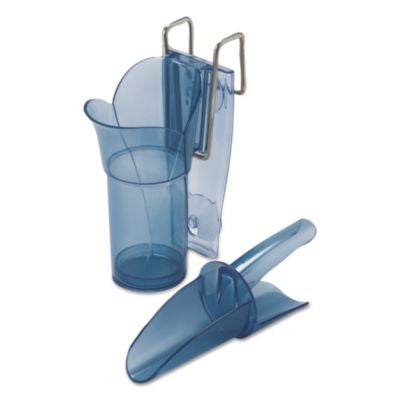 SJMSI5000 Saf-T-Scoop and Guardian System for Ice Machines, 6 oz to 10 oz Ice Scoop, Transparent Blue CFS BRANDS