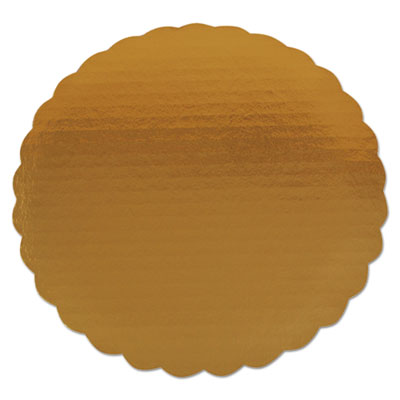 SCH1610 Gold Cake Circles, Single Wall Construction, 9" Diameter, Gold, Paper, 200/Carton