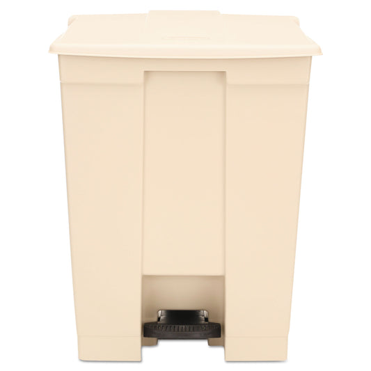 RCP614500BG Legacy Step-On Receptacle, 18 gal, Polyethylene, Beige