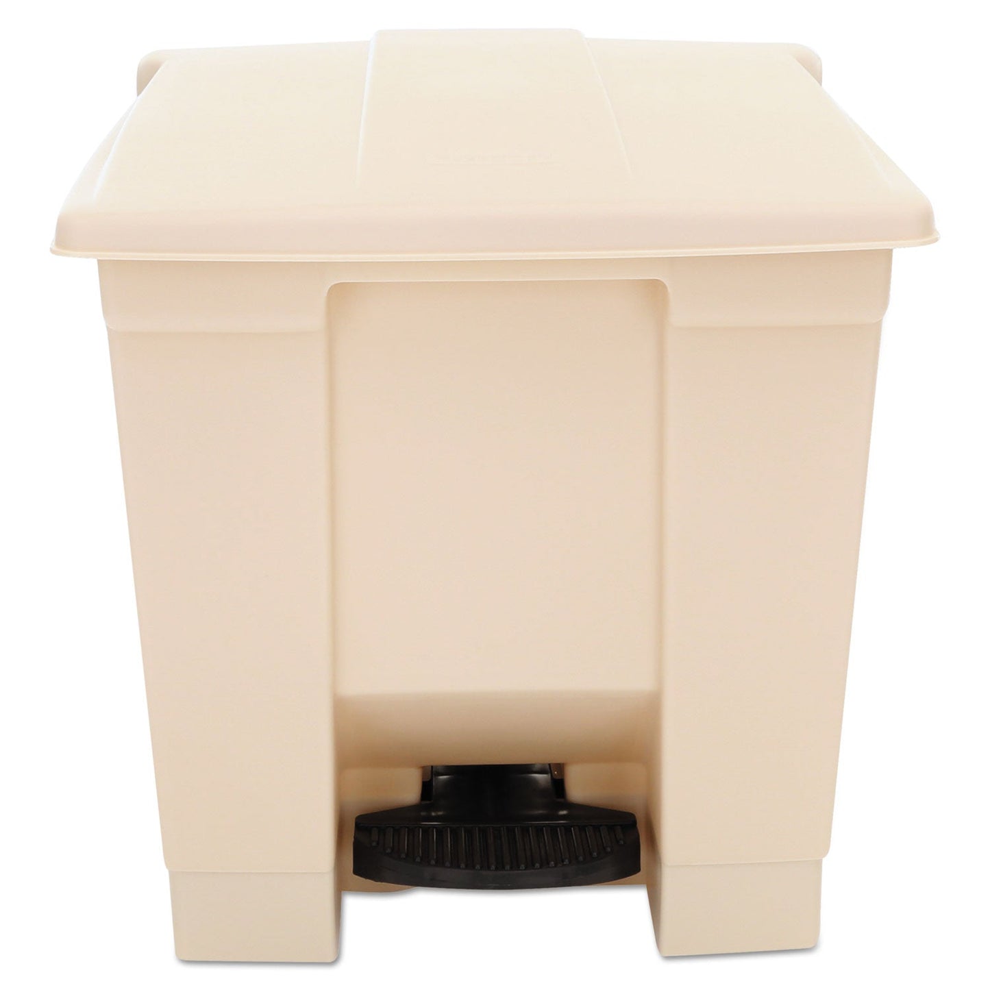 RCP6143BEI Indoor Utility Step-On Waste Container, 8 gal, Plastic, Beige RUBBERMAID COMMERCIAL PROD.