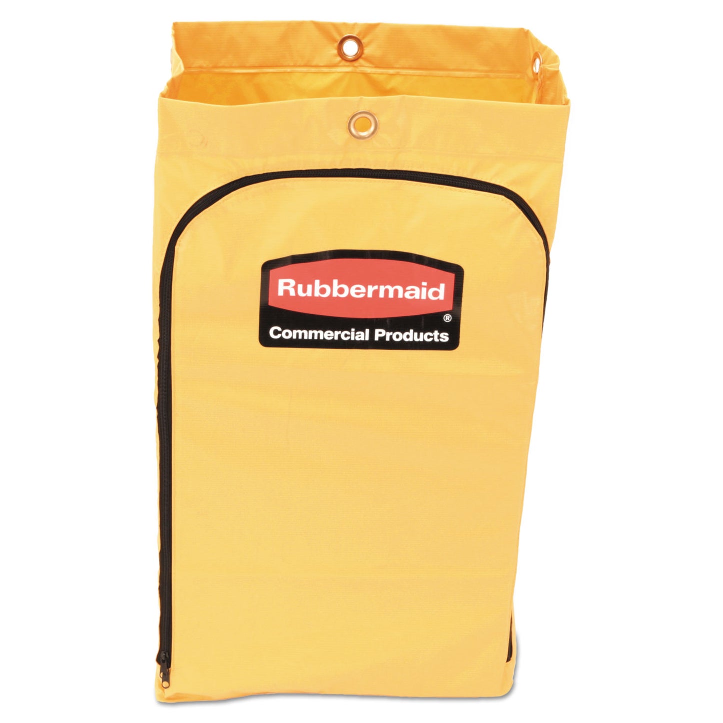 RCP1966719 Zippered Vinyl Cleaning Cart Bag for Rubbermaid Commercial 6173-88, 24 gal, 17.25" x 10.5" x 30.5", Yellow