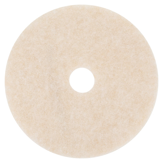 MMM18066 Ultra High-Speed Topline Floor Burnishing Pads 3200, 20" Diameter, White/amber, 5/carton