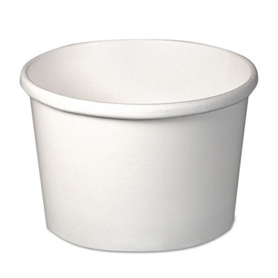 SCCHS4085WH Flexstyle Double Poly Paper Containers, 8 oz, White, Paper, 25/Pack, 20 Packs/Carton DART