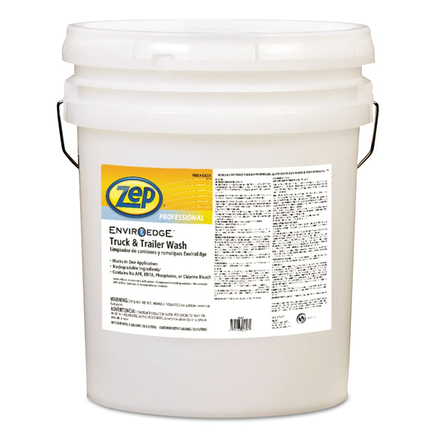 ZPE1047673 Enviroedge Truck And Trailer Wash, 5 Gal Pail Zep Professional
