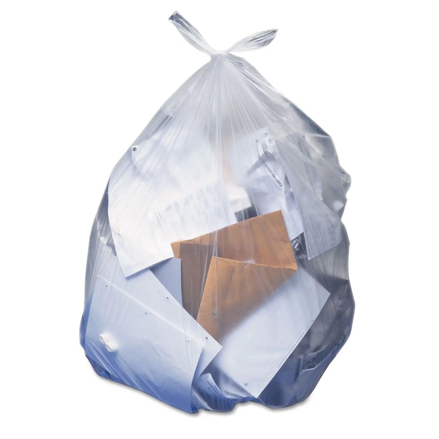 HERH5645TCRC1 Linear Low Density Can Liners With Accufit Sizing, 23 Gal, 0.9 Mil, 28" X 45", Clear, 50/box AccuFit
