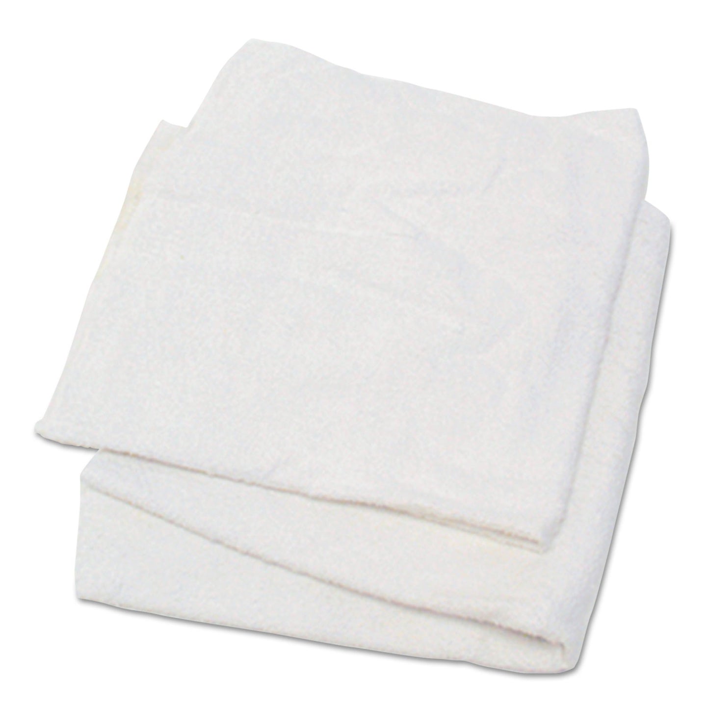 HOS53725 Woven Terry Rags, White, 15 X 17, 25 Lb/carton